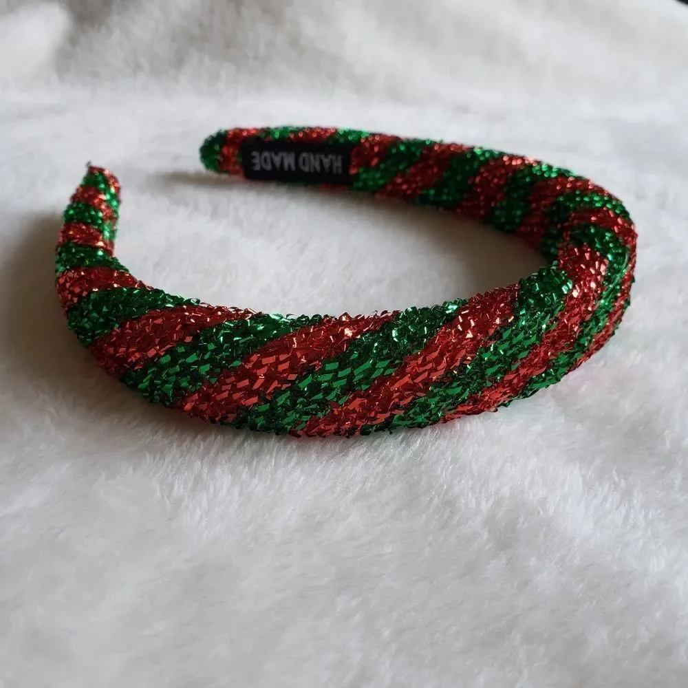 Christmas Metallic Padded Headband